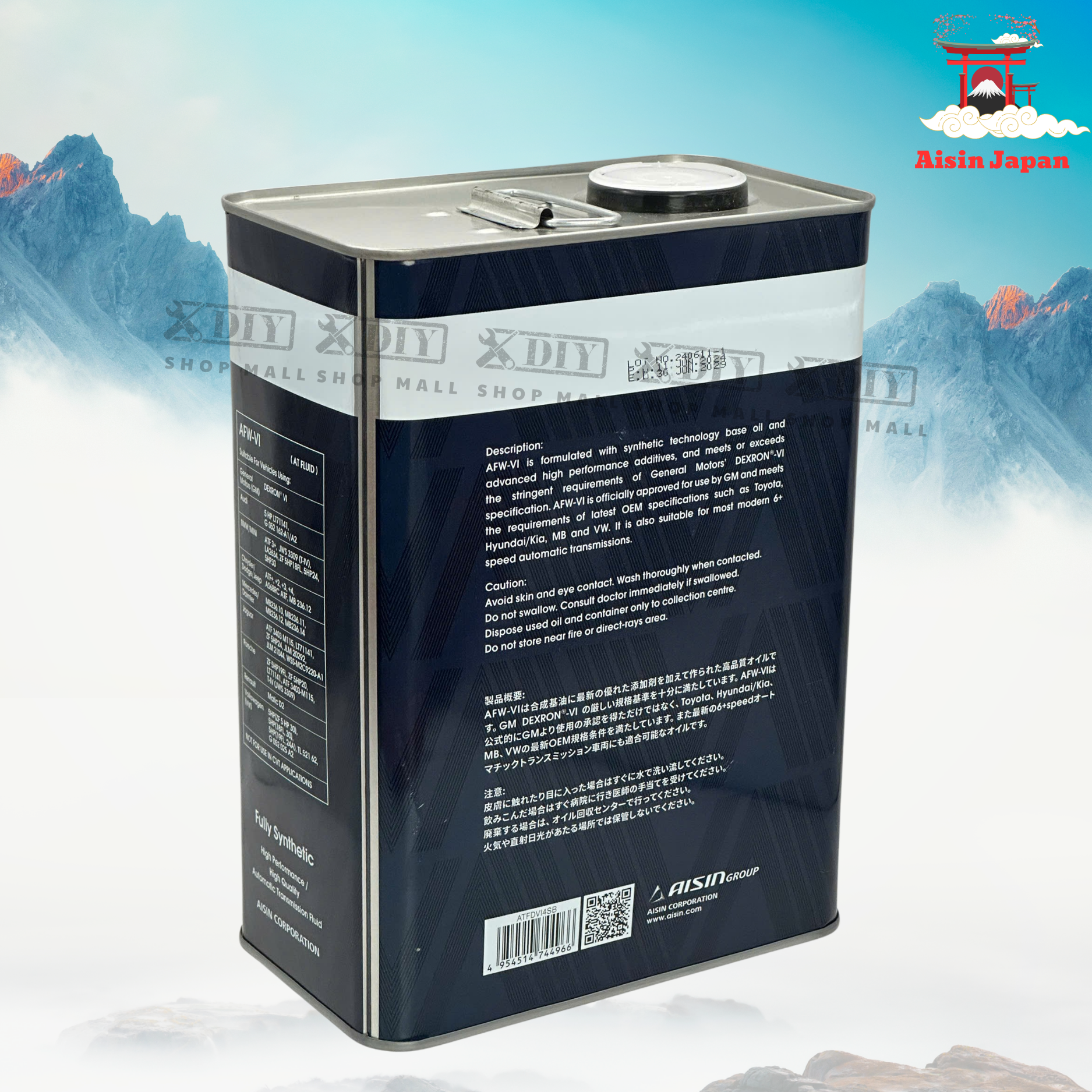 Nhớt hộp số tự động AISIN AFW-VI 4 Nhớt hộp số tự động AISIN AFW-VI