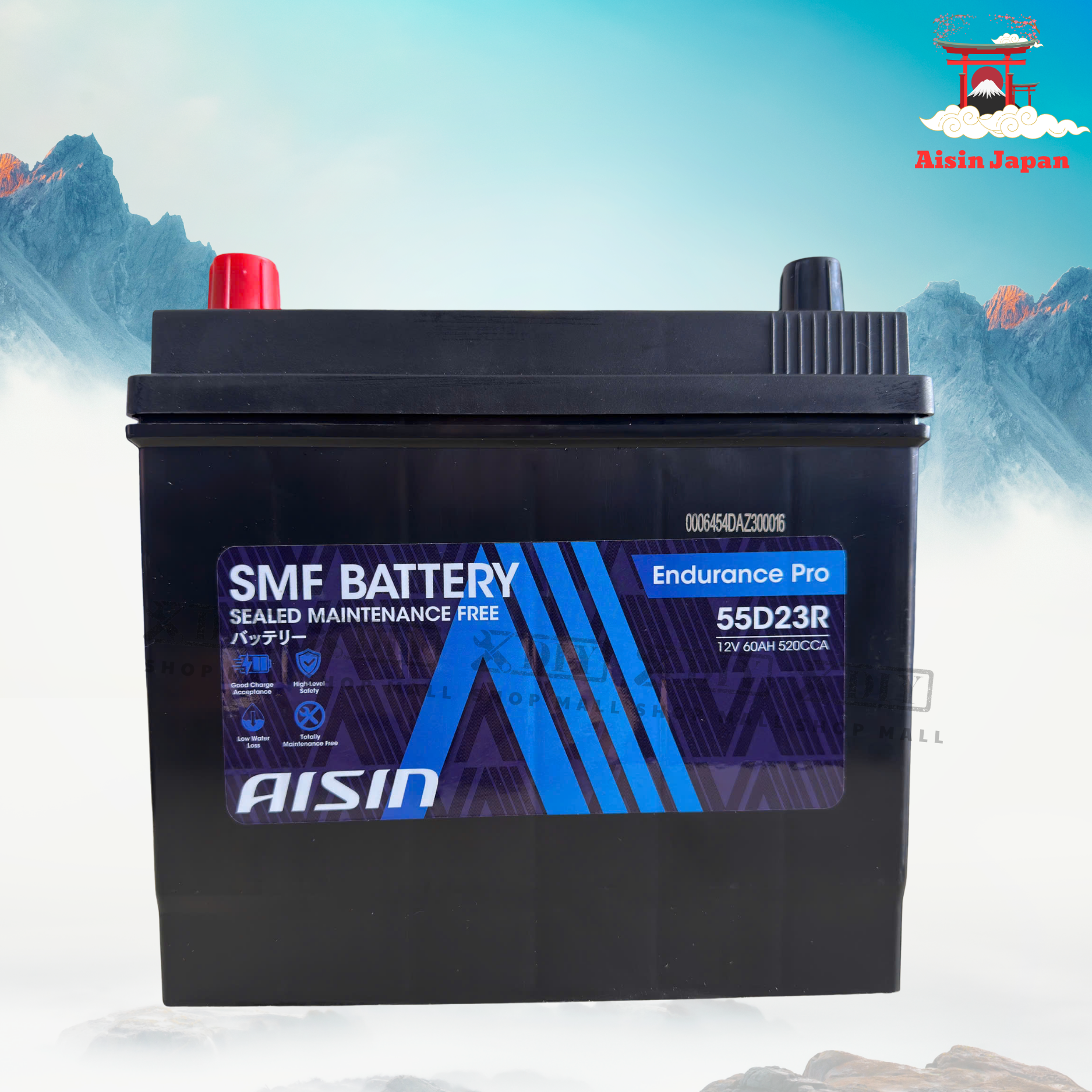 Ắc quy AISIN SMF BTR4S-55D23R 1 Ắc quy AISIN SMF BTR4S-55D23R