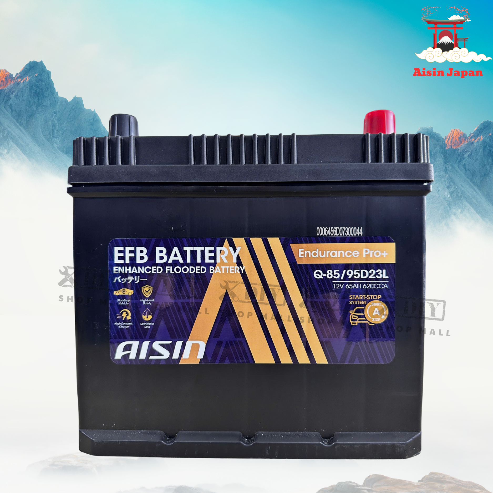 Ắc quy AISIN EFB BTR4E-95D23L 1 Ắc quy AISIN EFB BTR4E-95D23L