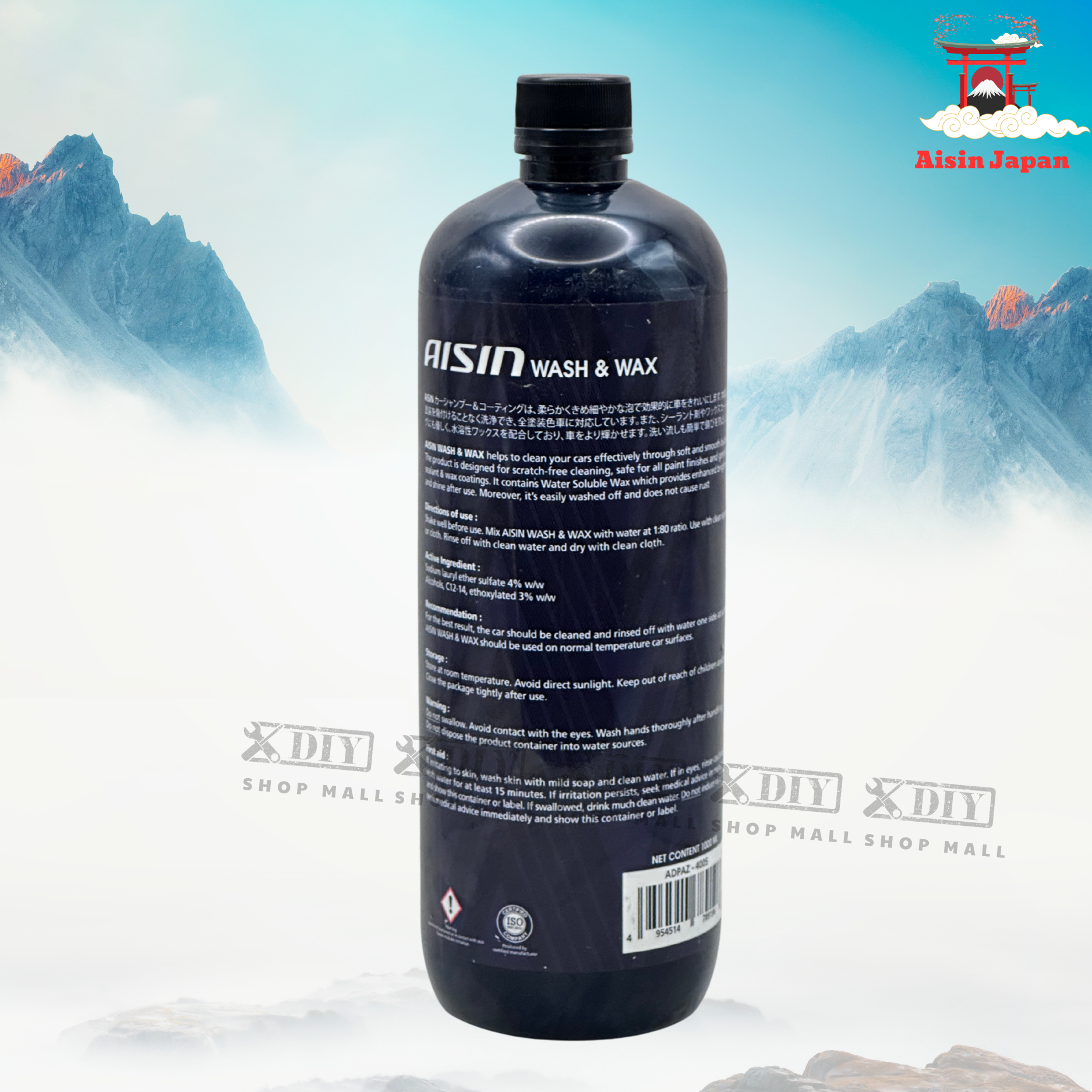 Dung dịch rửa xe và tạo bóng AISIN 3 2 1