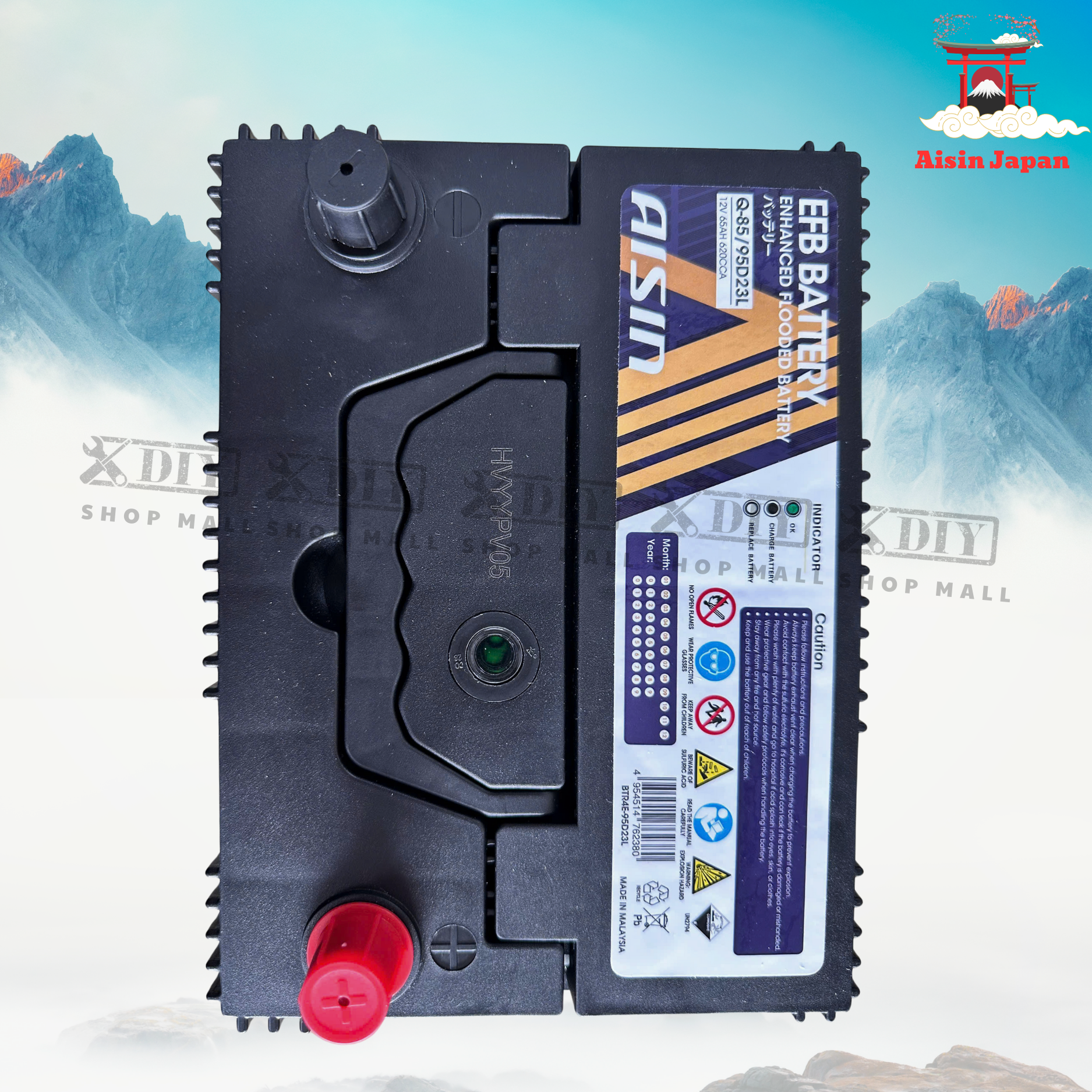 Ắc quy AISIN EFB BTR4E-95D23L 3 Ắc quy AISIN EFB BTR4E-95D23L