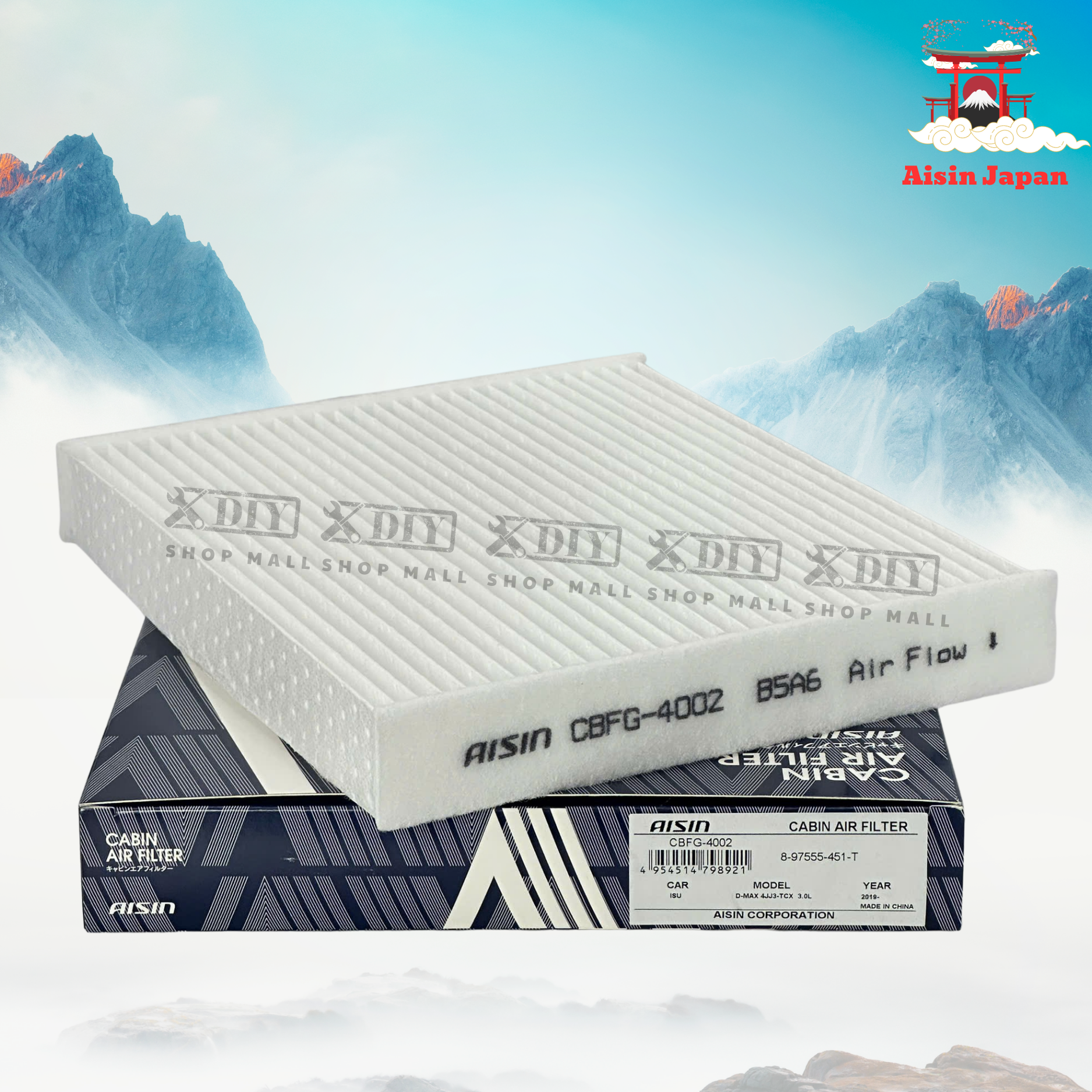 Lọc gió điều hòa Isuzu Aisin CBFG-4002 2 Lọc gió điều hòa Isuzu Aisin CBFG-4002