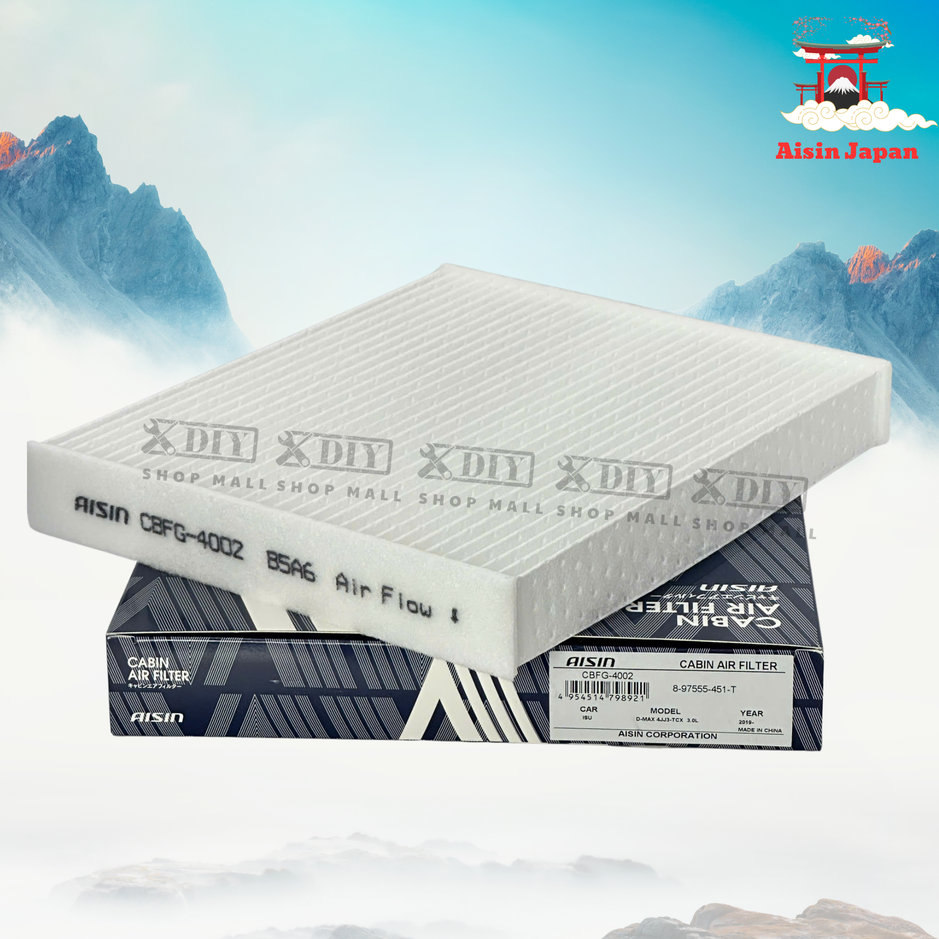 Lọc gió điều hòa Isuzu Aisin CBFG-4002 3 Lọc gió điều hòa Isuzu Aisin CBFG-4002