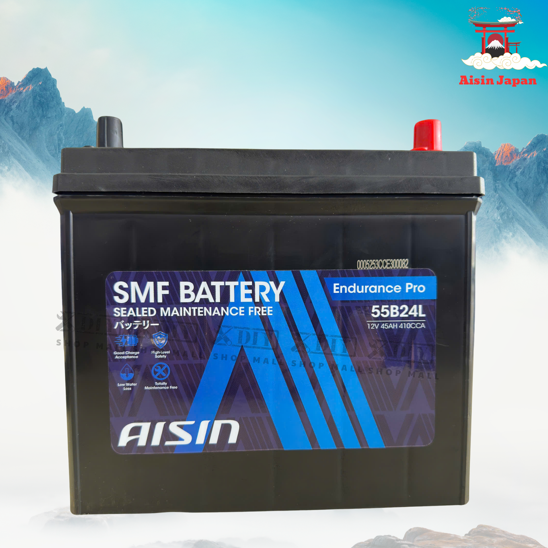 Ắc quy AISIN SMF BTR4S-55B24L 1 Ắc quy AISIN SMF BTR4S-55B24L