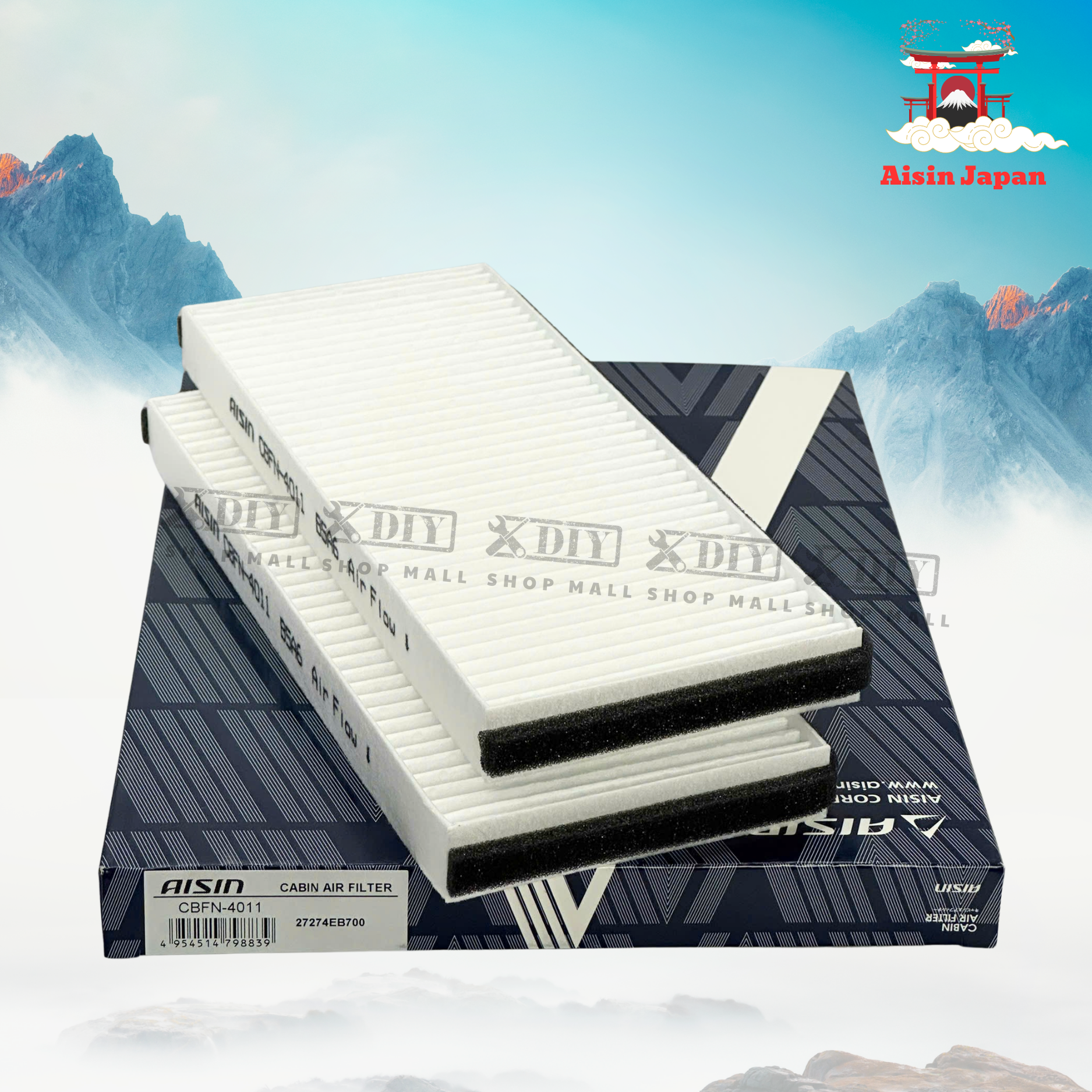 Lọc Gió Điều Hòa Nissan Aisin CBFN-4011 3 Lọc Gió Điều Hòa Aisin CBFM-4002