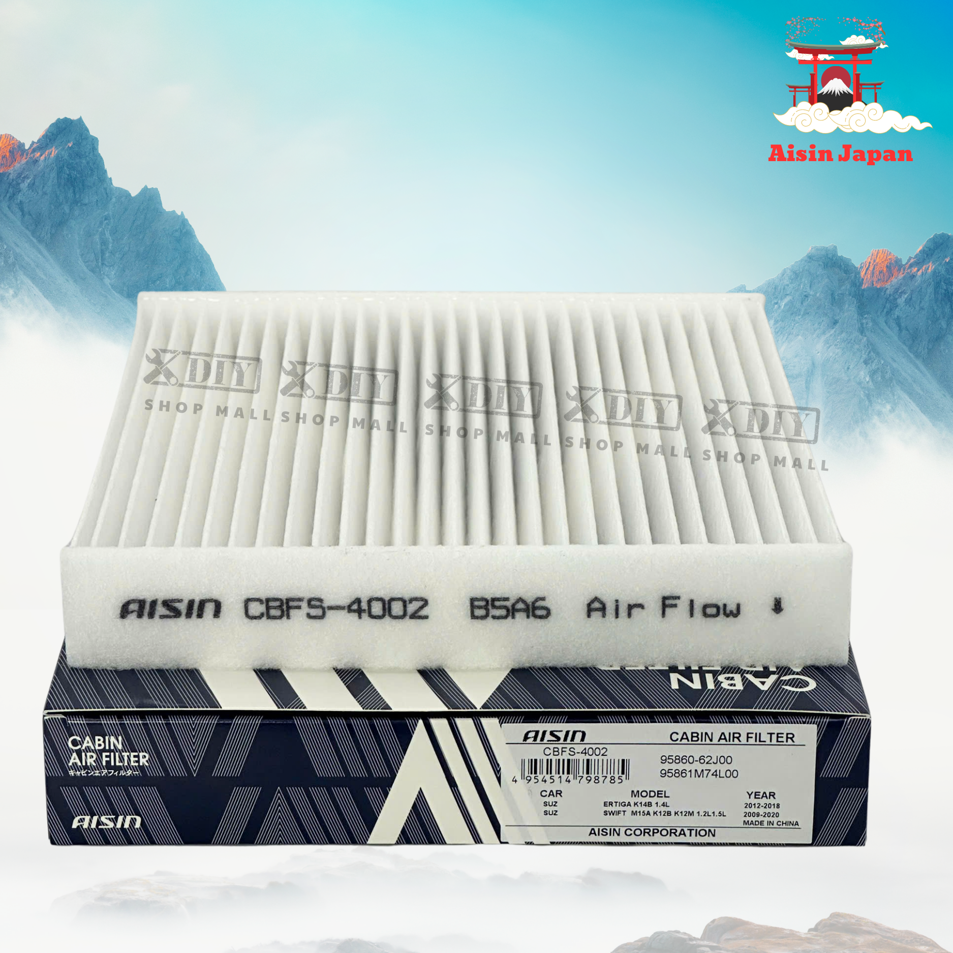 Lọc Gió Điều Hòa Aisin CBFS-4002 1 Lọc Gió Điều Hòa Aisin CBFS-4002