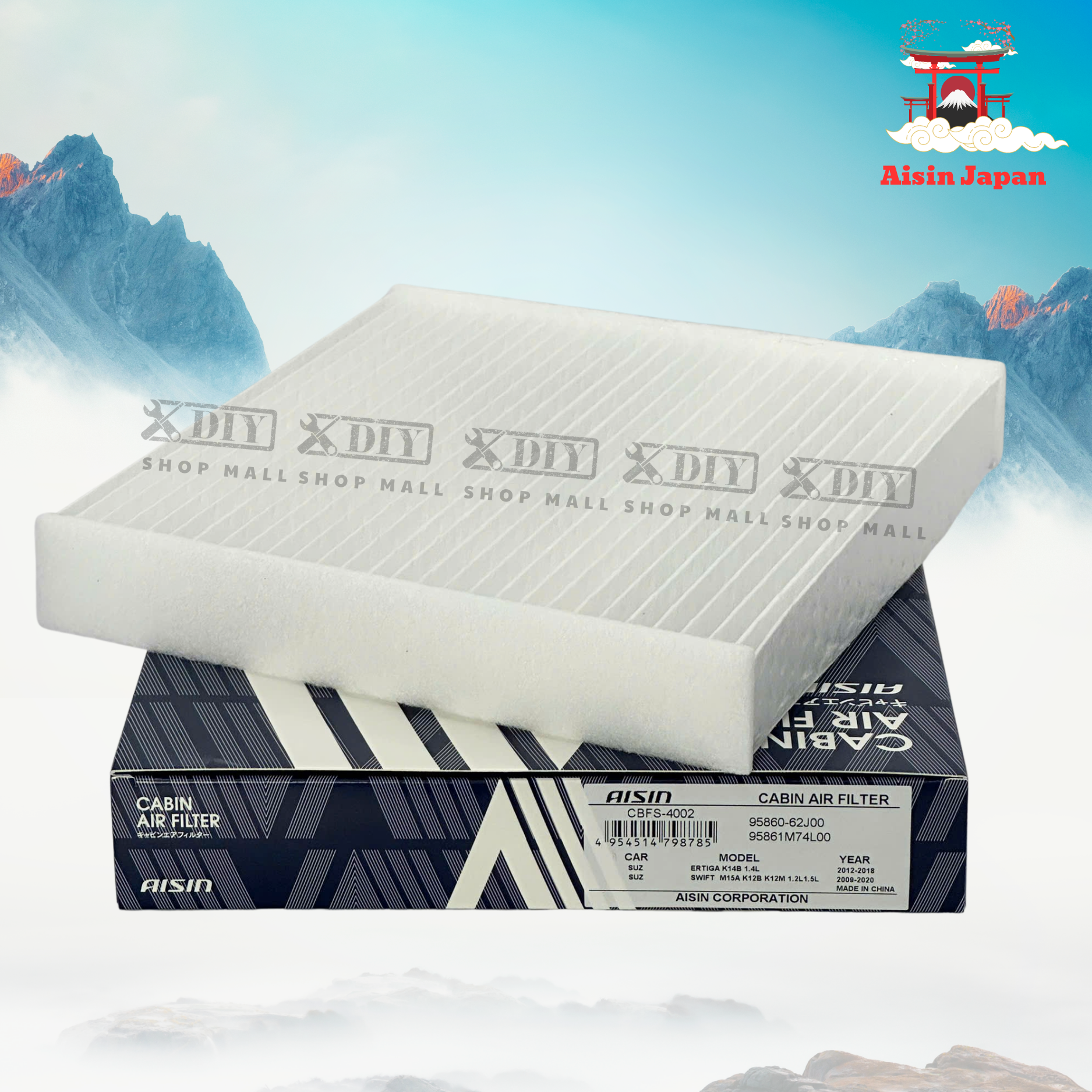 Lọc Gió Điều Hòa Aisin CBFS-4002 4 Lọc Gió Điều Hòa Aisin CBFS-4002