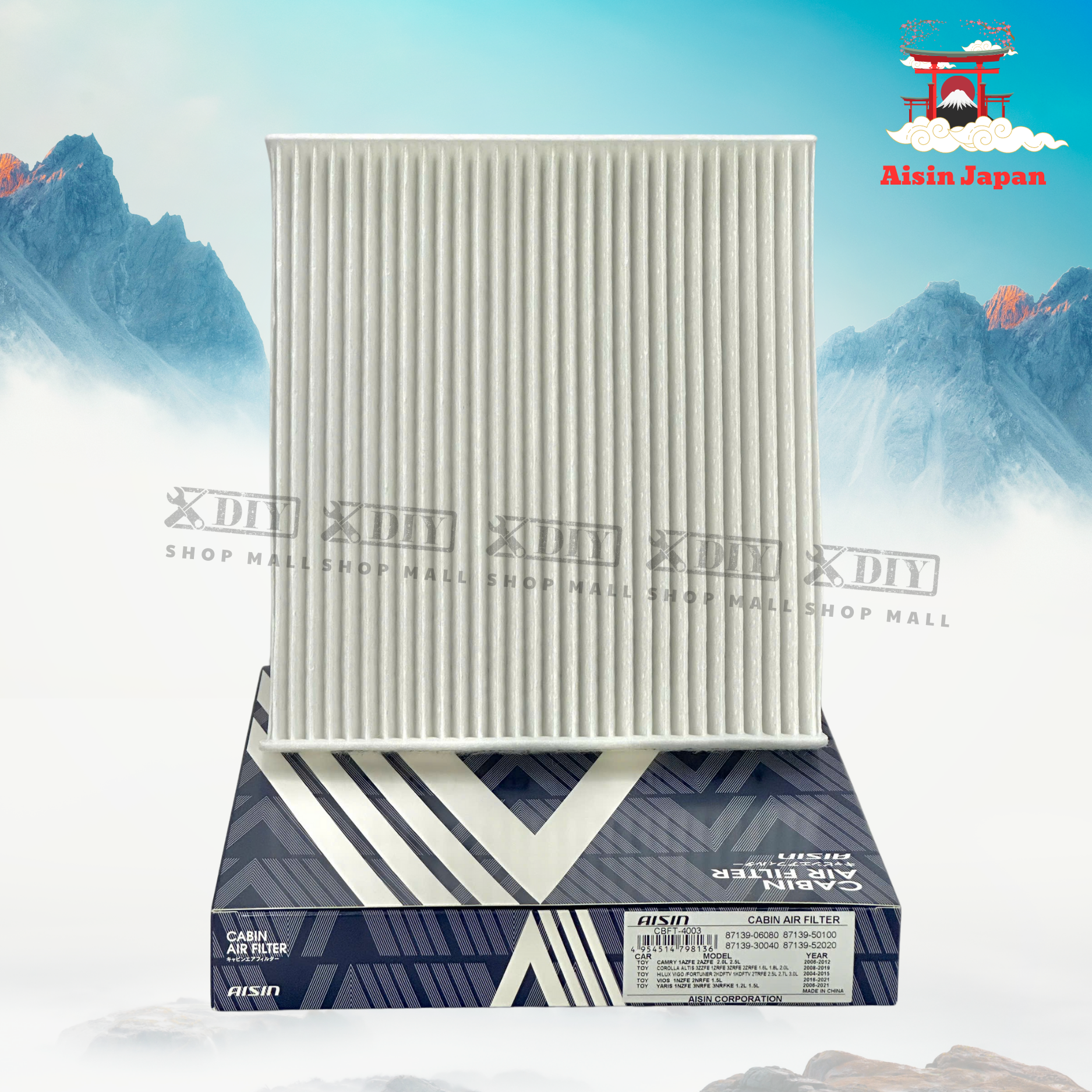 Lọc Gió Điều Hòa Mitsubishi Aisin CBFM-4003 3 68 1