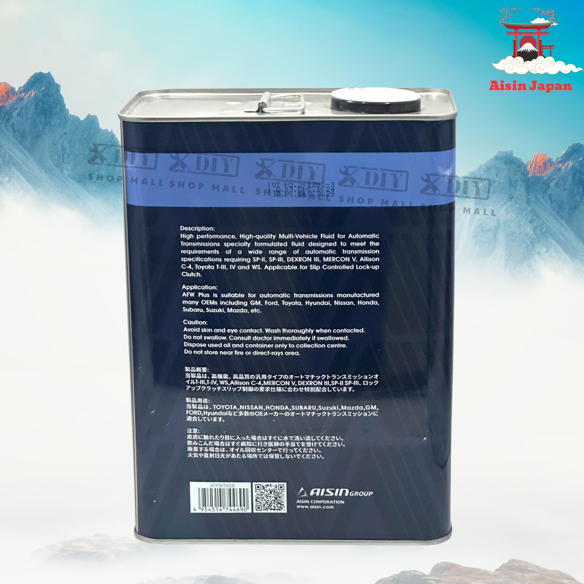 Nhớt hộp số tự động AFW+ AISIN 5 Nhớt hộp số tự động AFW+ AISIN