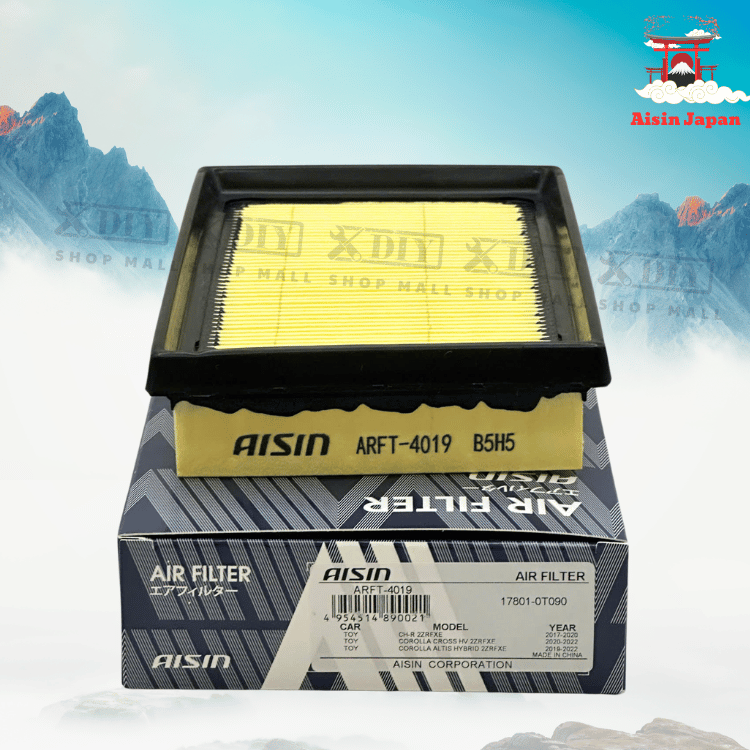 Lọc gió động cơ AISIN ARFT-4019 1 Lọc gió động cơ AISIN ARFT-4019 phù hợp cho Toyota CH-R đời 2017–2020, Toyota Corolla Cross Hybrid đời 2020–2022 và Toyota Corolla Altis Hybrid đời 2019–2022.