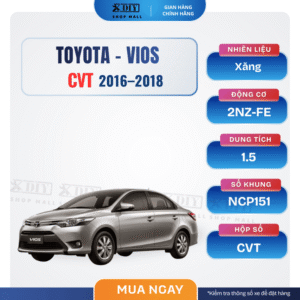 Combo bảo dưỡng Toyota Vios CVT 2016–2018 (2NZ-FE, NCP151) gồm nhớt động cơ, dầu hộp số CVT CFE+, lọc hộp số, nước làm mát, lọc gió, dầu thắng. Giải pháp bảo dưỡng trọn gói, tiết kiệm và bền bỉ.Combo bảo dưỡng Toyota Vios CVT 2016–2018 (2NZ-FE, NCP151) gồm nhớt động cơ, dầu hộp số CVT CFE+, lọc hộp số, nước làm mát, lọc gió, dầu thắng. Giải pháp bảo dưỡng trọn gói, tiết kiệm và bền bỉ.