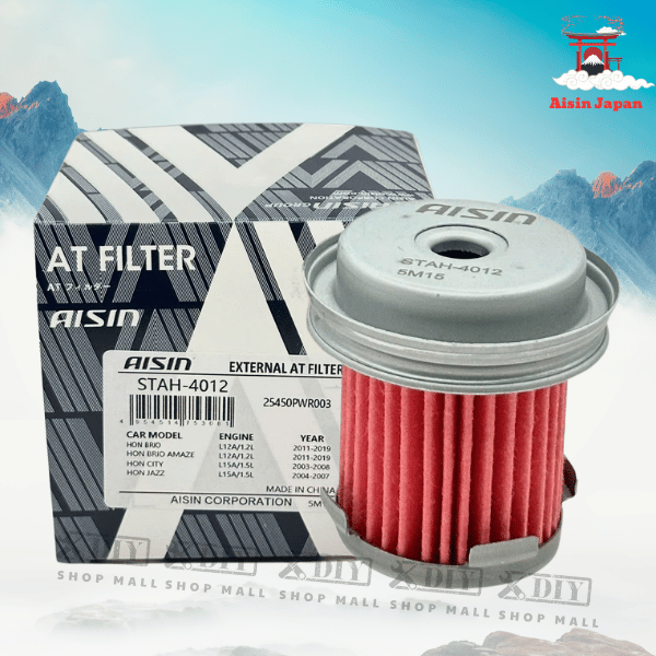 Lọc Nhớt Hộp Số AISIN STAH-4012 Cho Honda Brio, City, Jazz 1 Lọc nhớt hộp số AISIN STAH-4012 chính hãng cho Honda Brio, Brio Amaze, City, Jazz. Chuẩn OEM 25450PWR003, giúp sang số mượt, bảo vệ hộp số bền bỉ. Mua ngay!